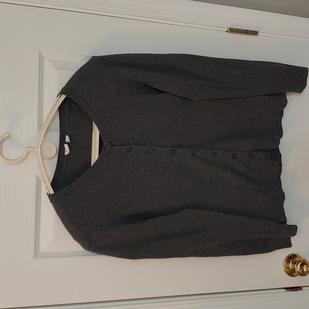 GAP Large Button-down Grey Cardigan